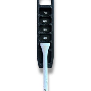 Golf Tee Height Marker Tool - Adjustable Golf Tee Depth Ruler for Consistent Tee Height Golf Training Aid Practice Improve Swing Accuracy