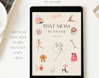 That Mom Planner 2023-2024, Goodnotes iPad Notability Planner, Busy Mom Productivity Planner, Hyperlinked Pages, That girl digital Planner