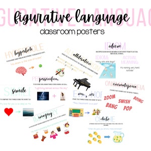 Figurative Language Posters (Upper Elementary and Middle School)