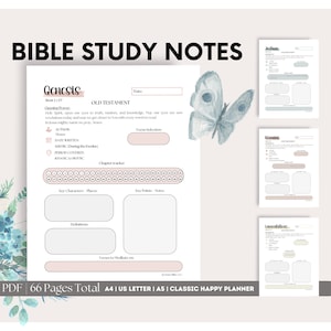 Bible Study Printables | Bible Summary | Digital Bible Study | Chapter Summary | Christian Planner | Faith Reflection | Bible Study Notepad