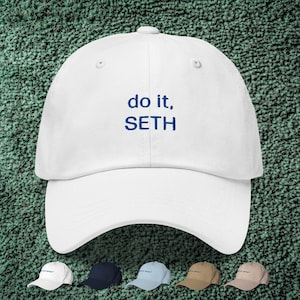Tu es, Seth Dad Cap | Ablösungs inspirierte bestickte Mütze Ablösung Zitat Hut | Abfertigung Geschenke | Abbruch Merch | Geschenke für Sie oder Ihn