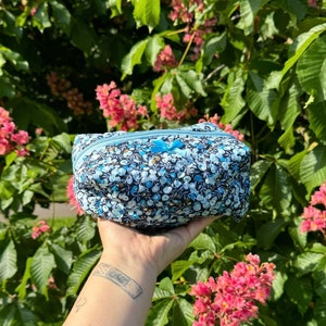 Merry Berry - Quilted Pouch Bag | Aesthetic Cosmetic Bag | Coquette Make Up Bag | Travel Bag | Cotton Bag | Gift For Her