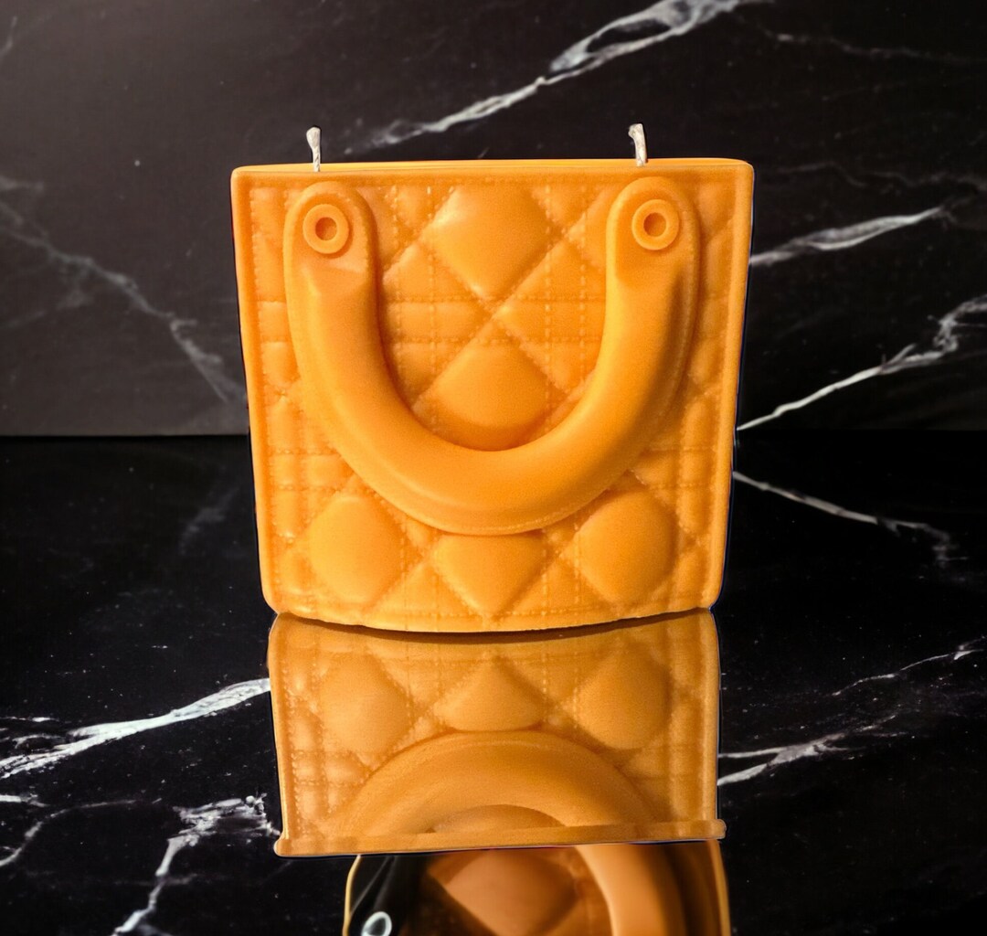 Luxury Candle, Ribbed Candle, Soy Pillar Candle, Taper Candle, Bag