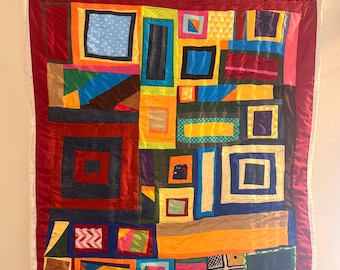 Handcrafted Butterfly Cotton Quilt, Wall Hanging Tapestry (29x27) gee’s bend quilter gee’s bend quilt Boykin Alabama