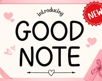 Neat Goodnote Handwritten Font for Digital Planner and Student Note Taking | Cute and Neat Handwriting Font | Goodnotes and Notability Font