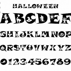 Halloween Font Svg, Halloween Letters Svg Png, Alphabet font Svg, Halloween Alphabet Svg, Alphabet Svg, font svg, cricut font procreate font