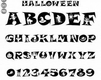 Halloween Font Svg, Halloween Letters Svg Png, Alphabet font Svg, Halloween Alphabet Svg, Alphabet Svg, font svg, cricut font procreate font