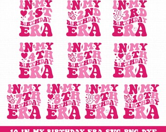 SVG de In My Birthday Era: Diseño de cumpleañera (archivos digitales)