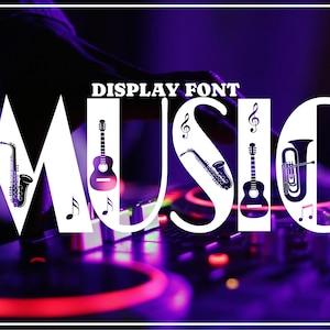 Music, display, Font, decorative, font, specially