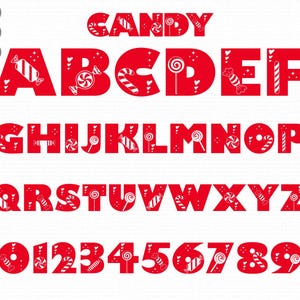 Candy Font Svg, Candy Letters Svg Png, Alphabet font Svg, Candy Alphabet Svg, Alphabet Svg, font svg, cricut font silhouette font procreate