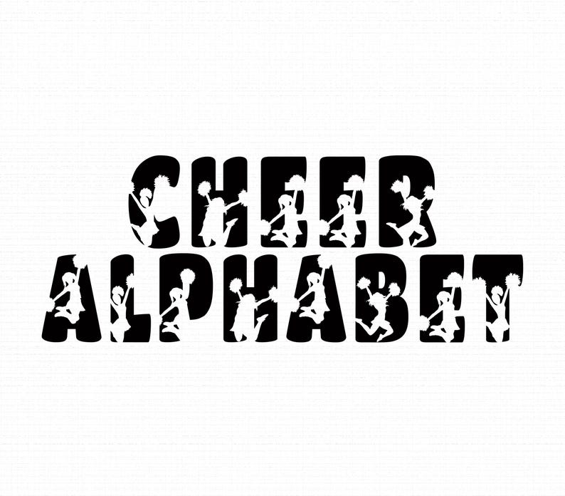 Cheer Font Svg, Cheer Letters Svg Png, Alphabet Font Svg, Cheer ...