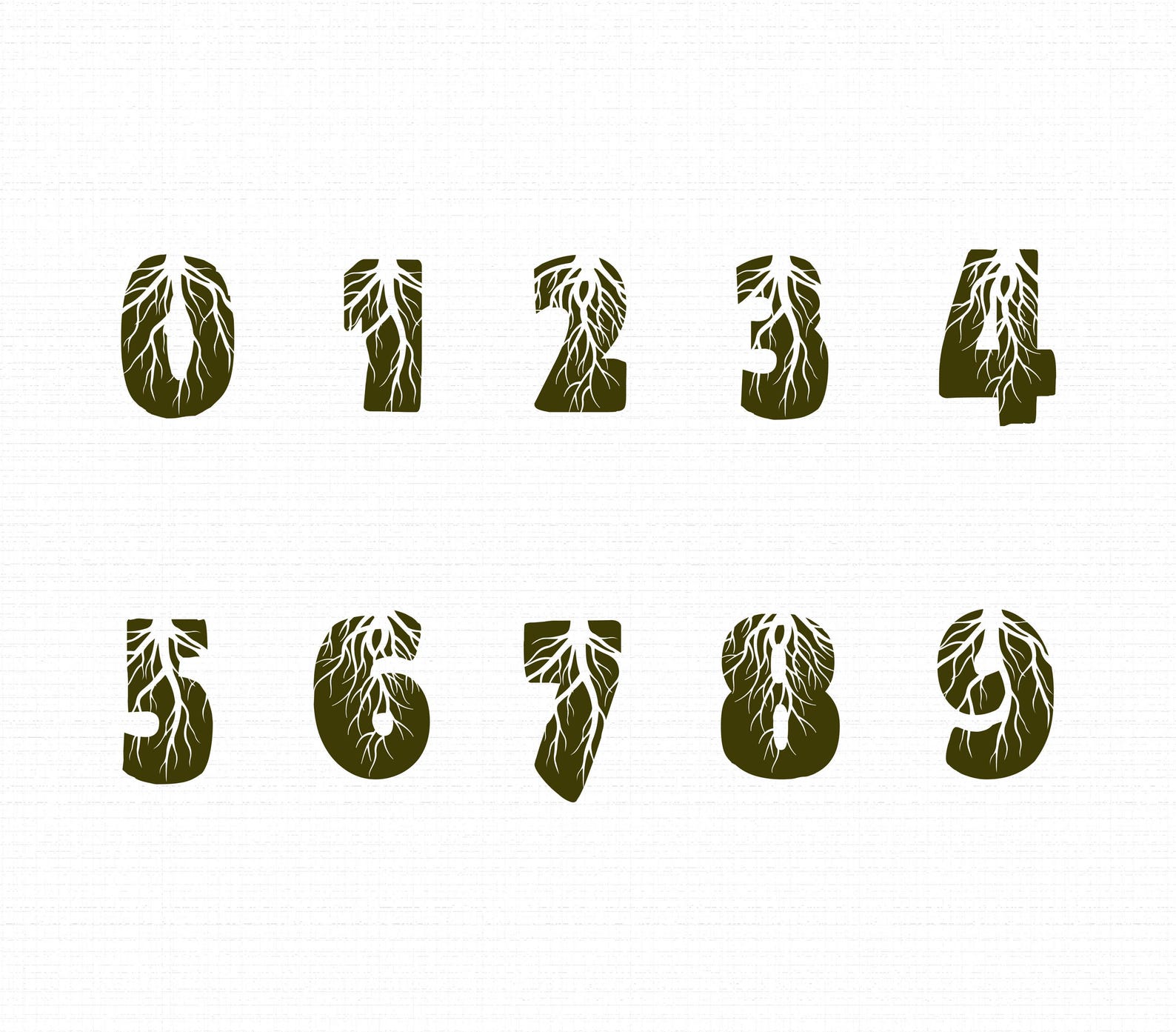 Tree Roots Font SVG, PNG: Unique Alphabet (cricut & Procreate) - Etsy