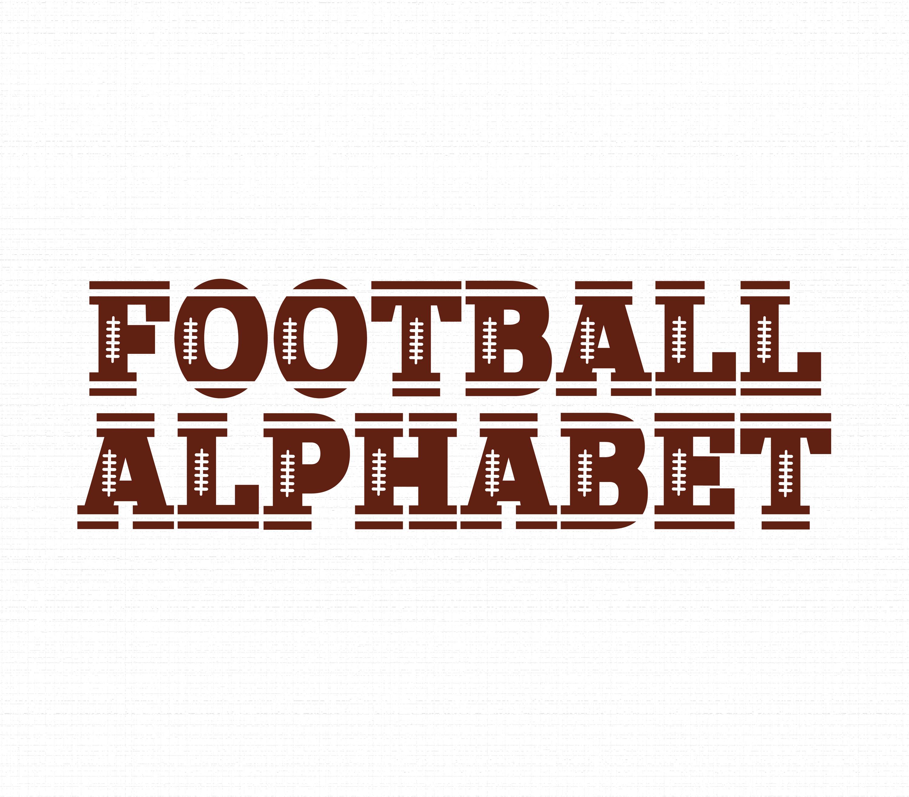 Fsg Letters Football Font Svg, Football Letters Svg Png, Alphabet Font Svg ...