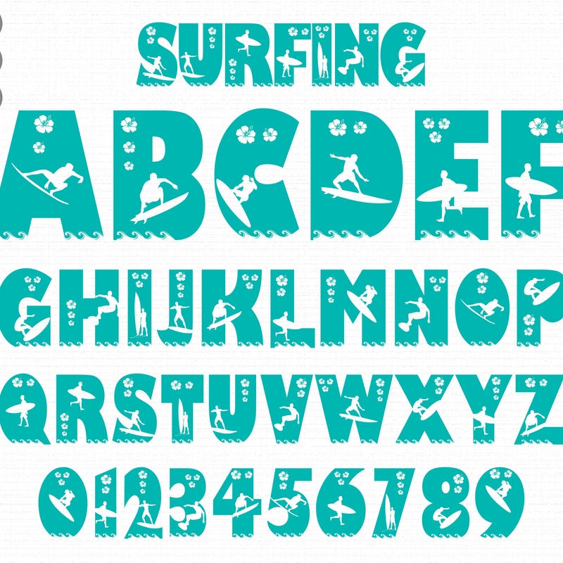 Surf Letters - Etsy