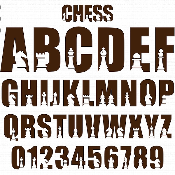 Chess Board With Numbers and Letters - Etsy
