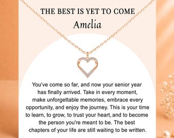 First Day of Senior Year Gift for Daughter, Class of 2027 Senior Gifts, Senior Year Necklace, Senior 2027, Back to School Daughter Gift