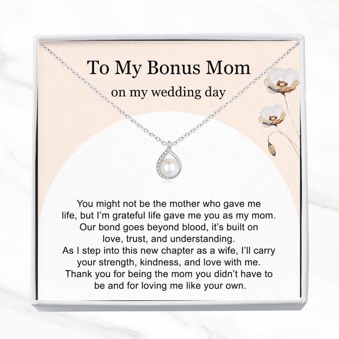 Step Mom Bookmark Gift – Stainless Steel “Thank You For Loving Me As Your Own” Appreciation Present - View #11