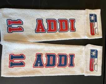 Customized pitcher's towel