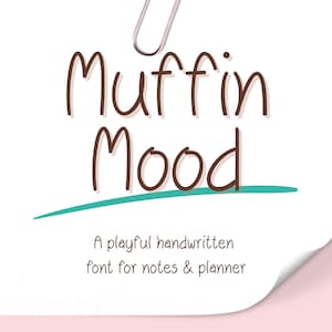 Handwriting Font, Handwritten Font, Cute Font, Goodnotes Font, Planner Font, Note Taking Font, iPad Font, Digital Use, Font for Journal