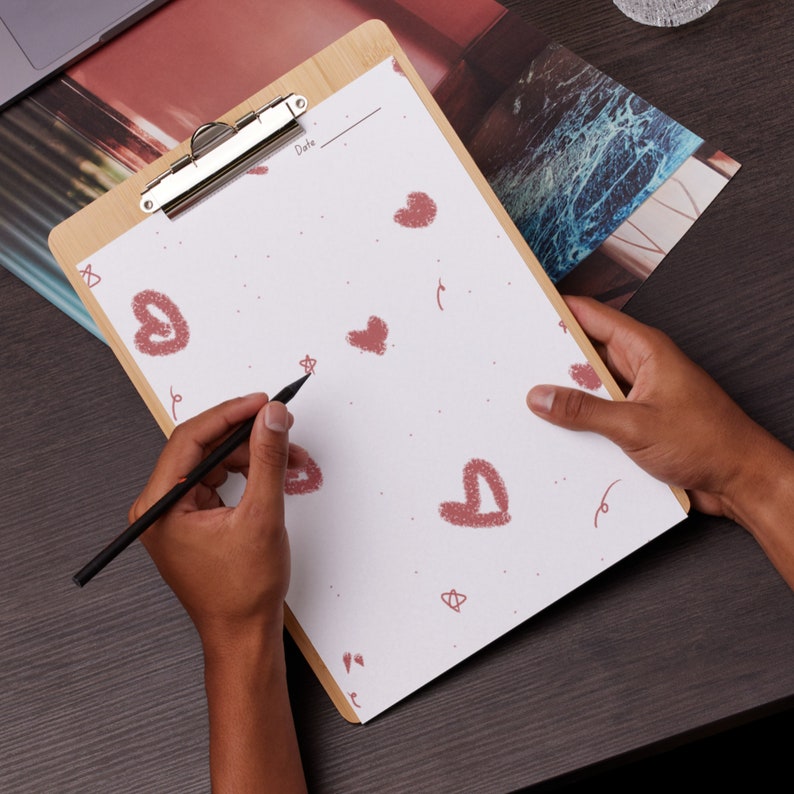 Printable Valentines Stationery Love Writing Paper Lined and Unlined