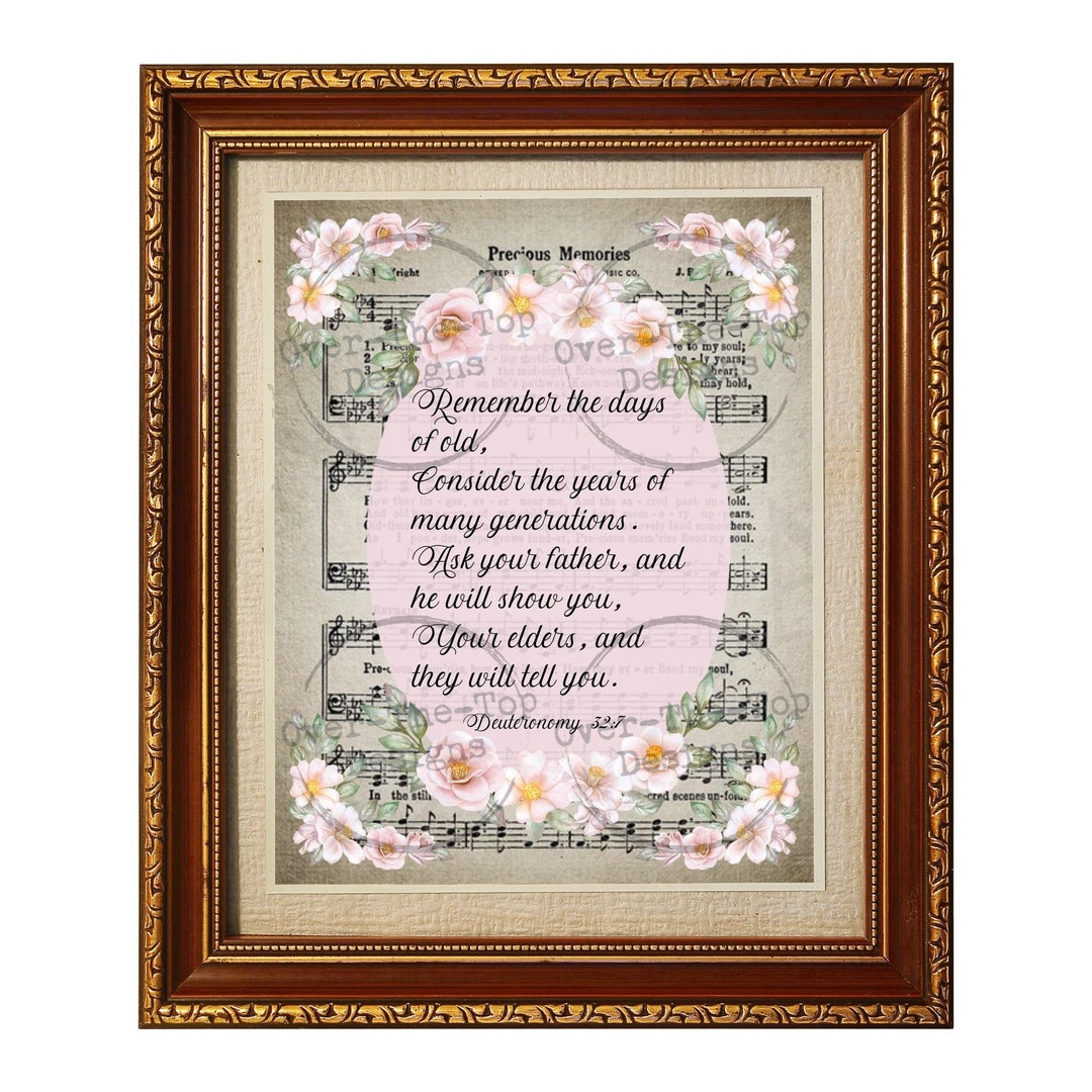 Precious Memories, Bible Verse, Printable Hymn, Hymn, Music, Art ...
