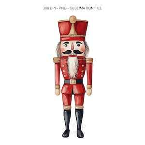 Nutcracker PNG, Watercolor Nutcracker Design, Nutcracker Sublimation, Christmas PNG, Christmas Nutcracker png, Digital Download