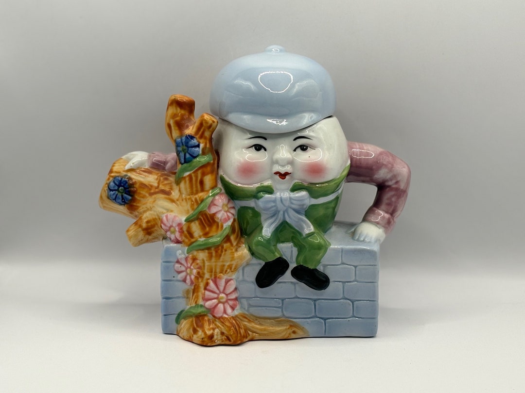 Vintage Humpty Dumpty Teapot by Feitx Ceramic Collectible Decorative ...