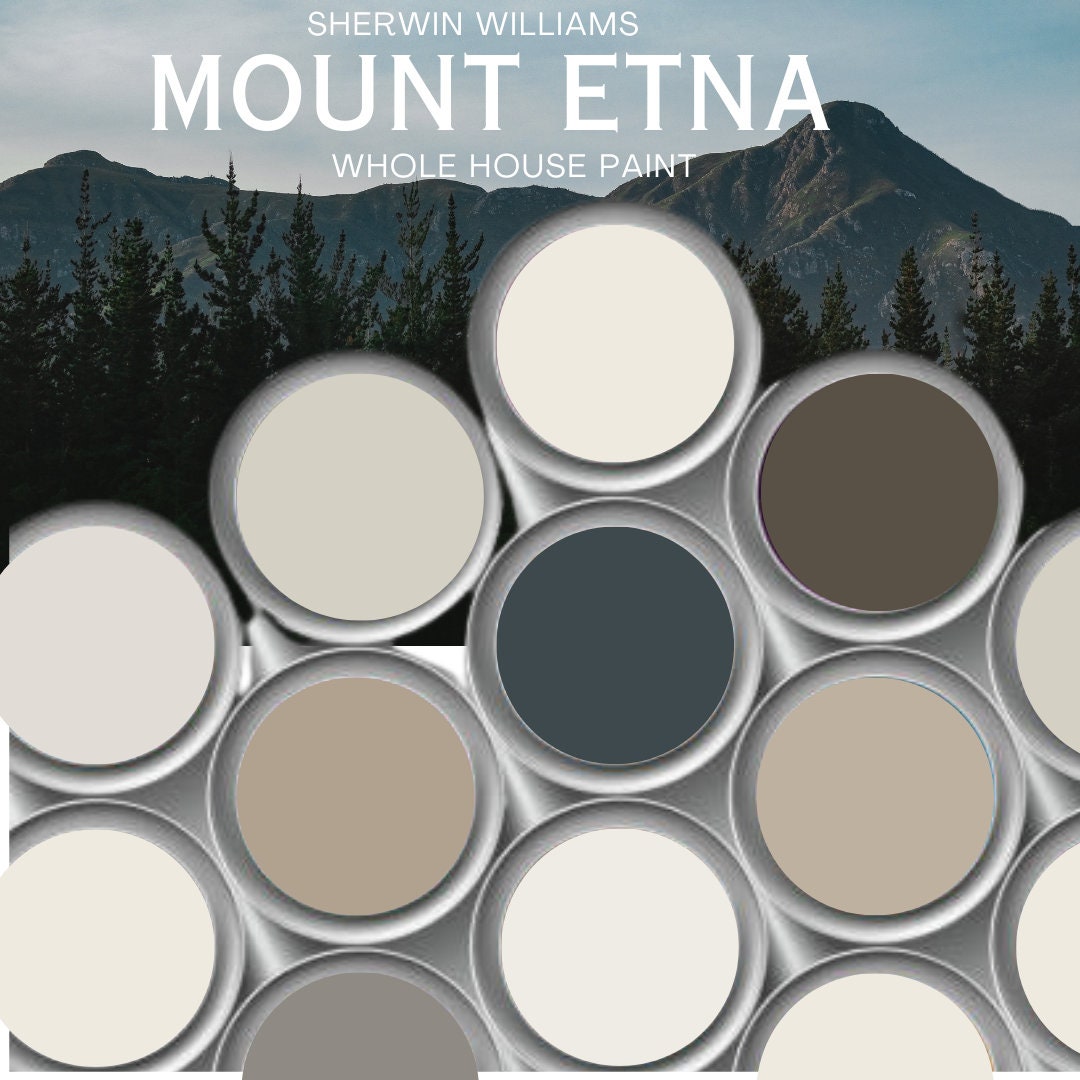 Mount Etna Color Palette Coordinate Sherwin Williams Paint Etsy