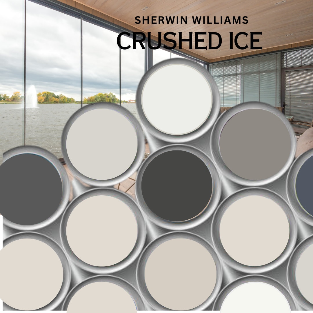 Crushed Ice Color Palette Coordinate Sherwin Williams Paint Etsy