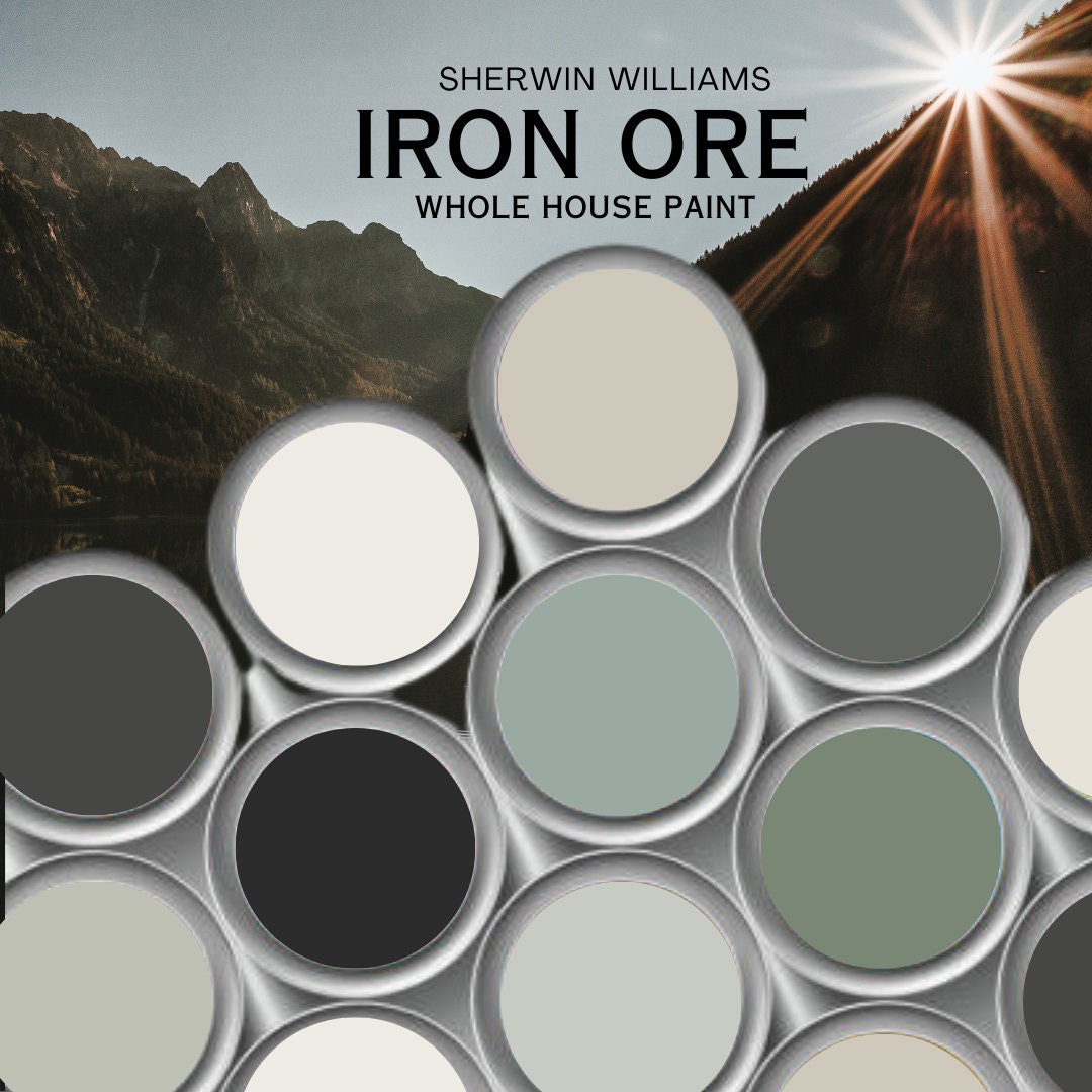 Iron Ore Color Palette Coordinate Sherwin Williams Paint Etsy Il 1080xN.5359658542 Mpd9