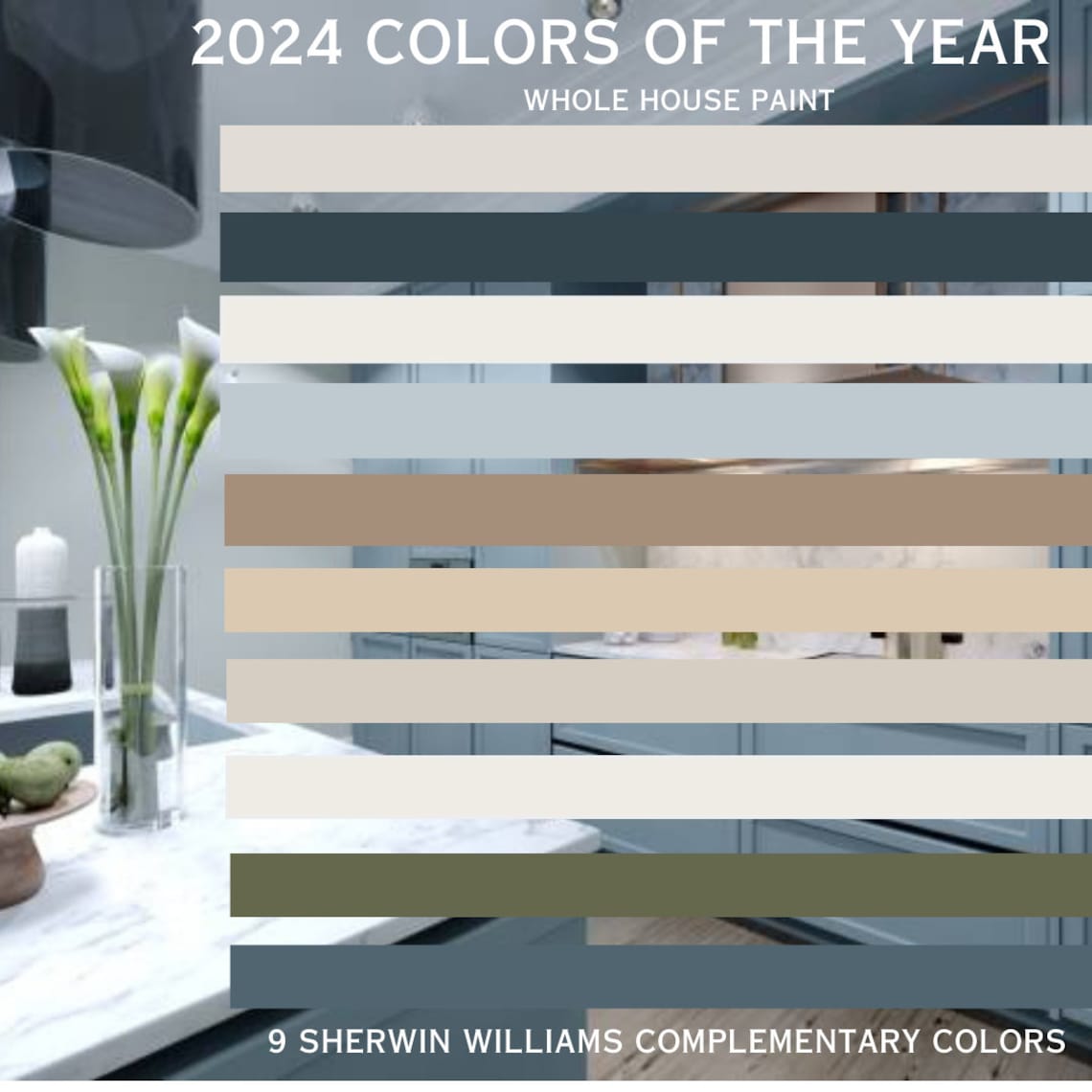 2025 Sherwin Williams Colors of the Year Color Palette Sherwin Etsy