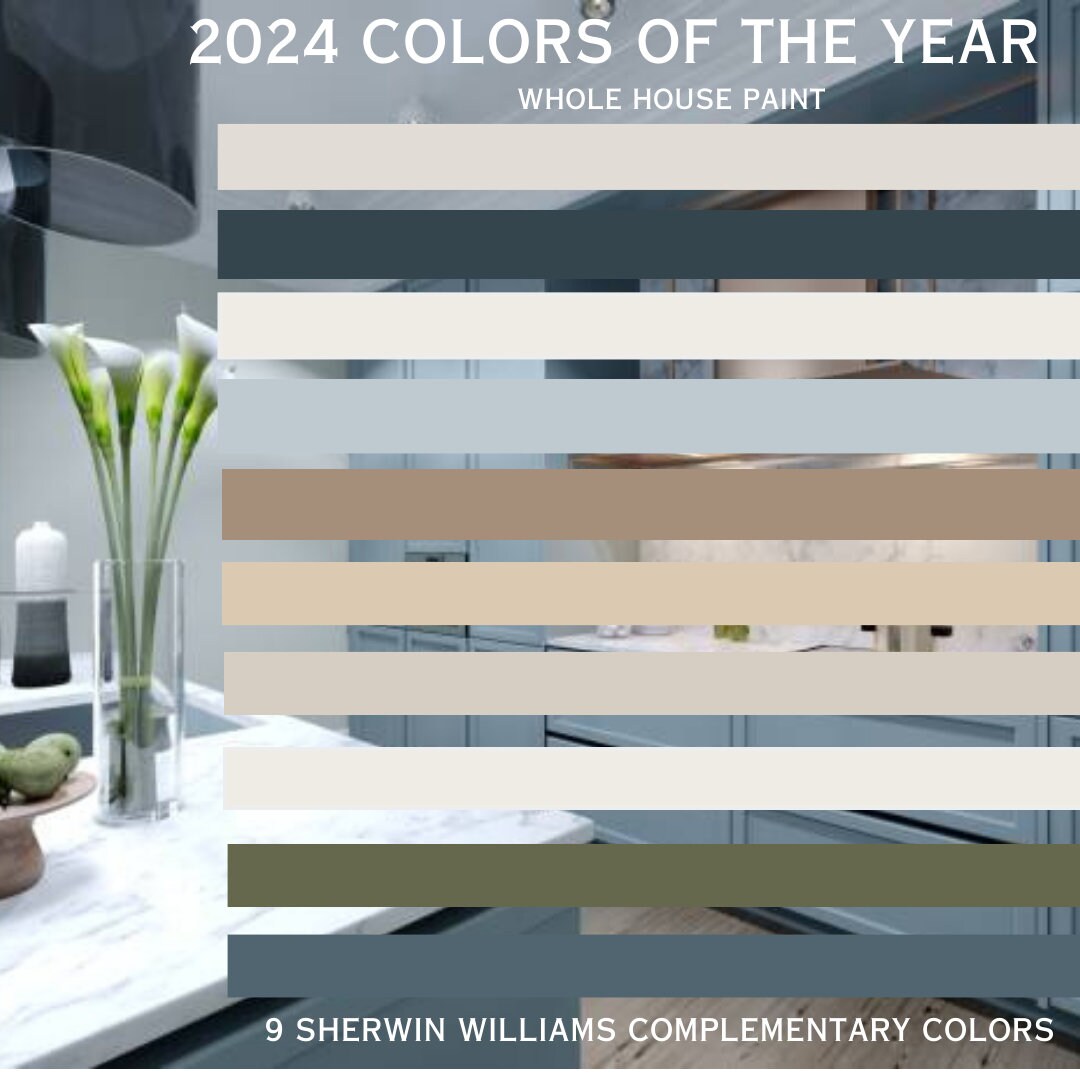 2024 Sherwin Williams Colors of the Year Color Palette Sherwin Etsy