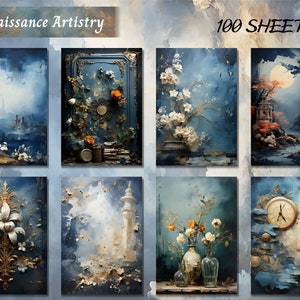 Renaissance Artistry Junk Journal Kit, Vintage Printable Ephemera Page ...