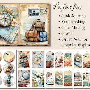 Retro travel paper
Vintage travel paper
Retro travel stickers
Vintage travel stickers
Retro travel washi tape
Vintage travel washi tape
Retro travel ephemera collage
Vintage travel ephemera collage