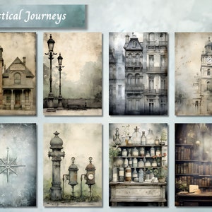 Victorian Era Maps Junk Journal Kit, Vintage Old Printable Ephemera ...
