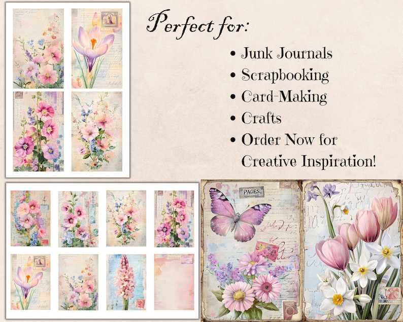 Fabric Spring Garden Journal
Lace Spring Garden Journal
Paper Craft Spring Garden Journal
Upcycled Spring Garden Journal
Repurposed Spring Garden Journal
Altered Spring Garden Journal