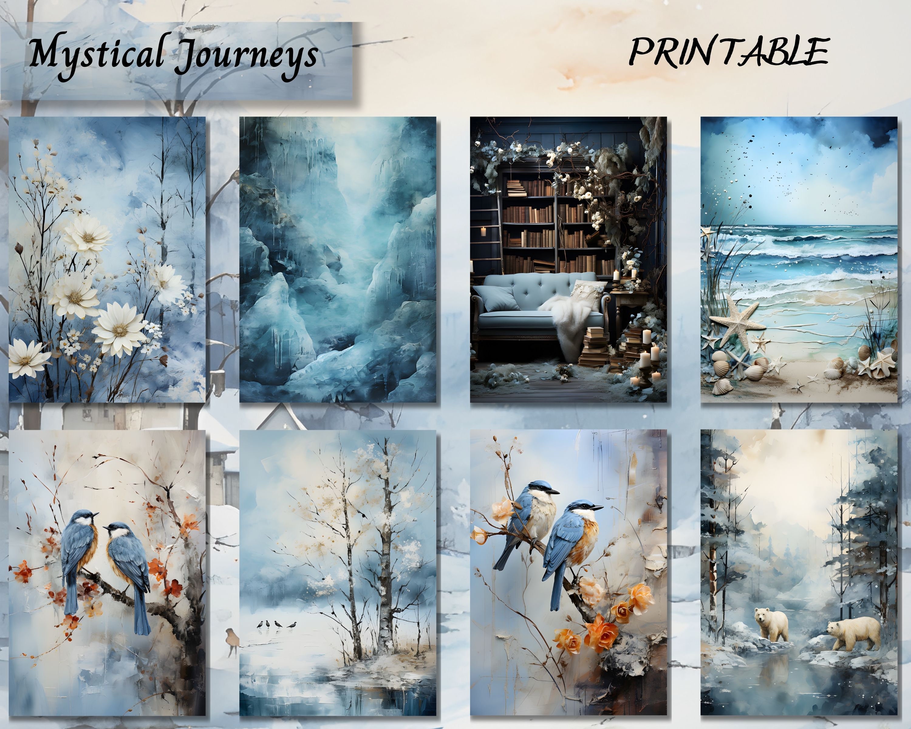 Christmas Junk Journal Bundle, Journal Printable Ephemera Kit, Sahbby ...