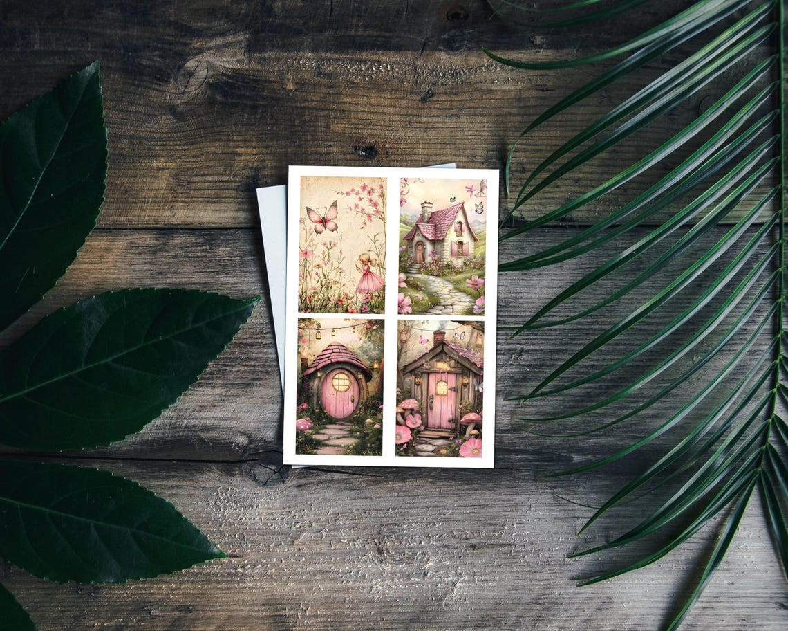 Fairy Garden Junk Journal Pages, Vintage Fairy Ephemera Printable ...