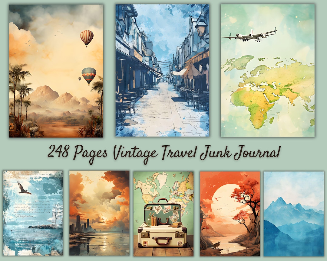 248 Vintage Travel Junk Journal Bundle Retro Travel Posters Explorer 248-vintage-travel-junk-journal-bundle-retro-travel-posters-explorer