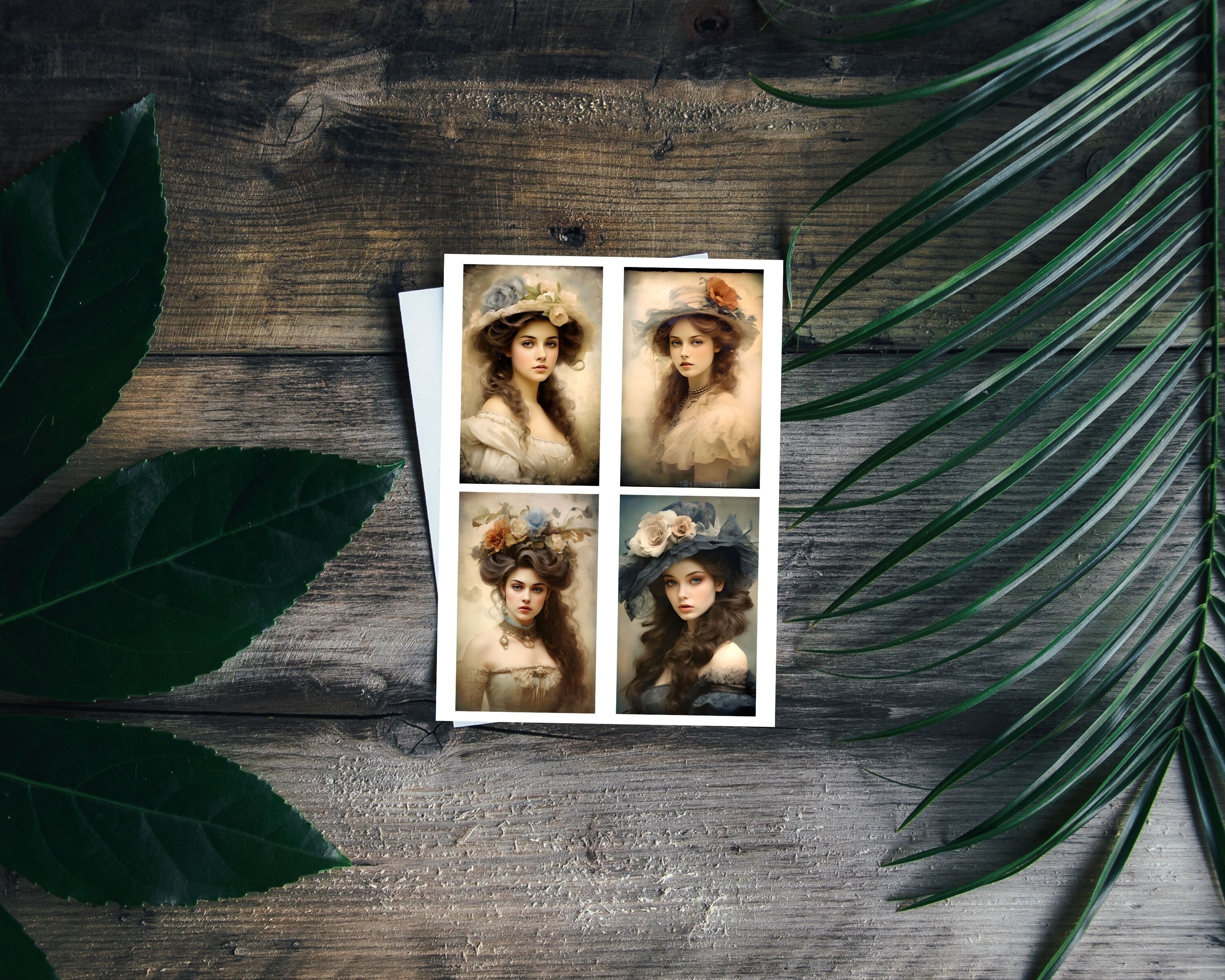 Vintage Victorian Lady Junk Journal Kit, Antique Retro Women Ephemera ...