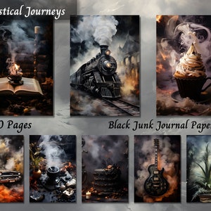 Luxurious Dark Gothic Digital Papers for Junk Journals, Scrapbooks, Crafts, Posters, Wall Art | Fantasy Aesthetic | Instant Download