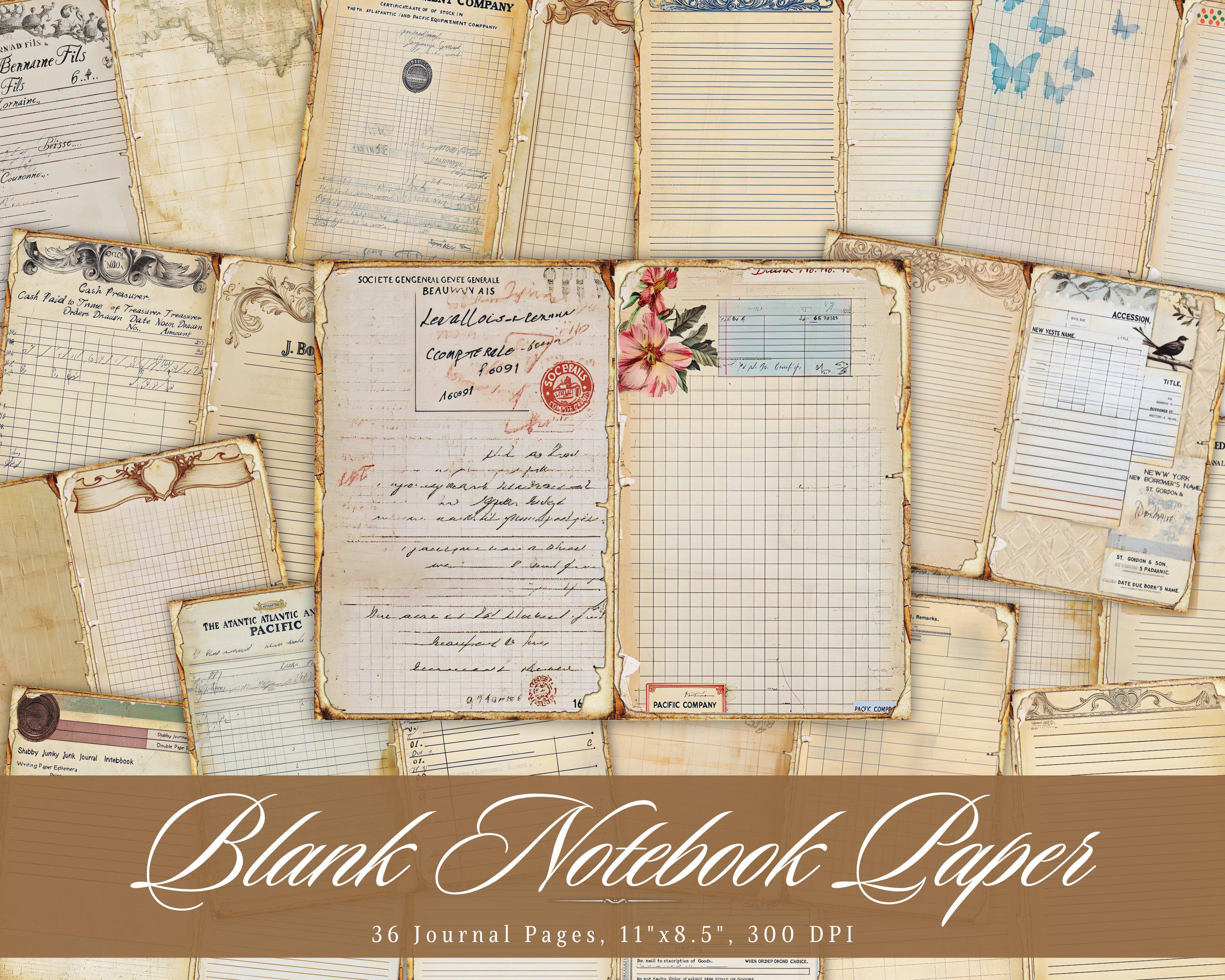 〜海のjunk journal〜ジャンクジャーナル幅17cm Beach Themed Junk Journal Pages & Ephemera: For Junk