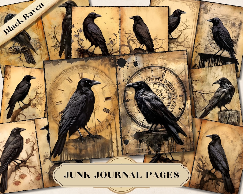 black raven junk journal
crow junk journal
gothic junk journal
dark art journal
bird themed junk journal
nature inspired junk journal
handmade junk journal
vintage junk journal
altered art journal
mixed media journal