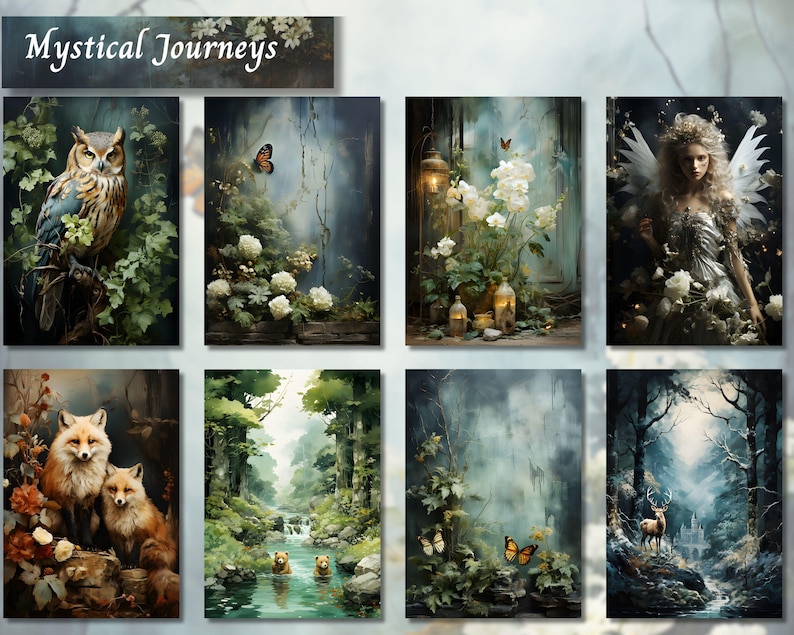 Vintage Woodland Junk Journal Printable Pages, Woodland Animals Kit ...