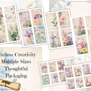 Crocus Journal 
Pansy Journal 
Primrose Journal
Butterfly Journal 
Bee Journal 
Seed Packet Journal
Layered Spring Garden Journal
Distressed Spring Garden Journal
Mixed Media Spring Journal