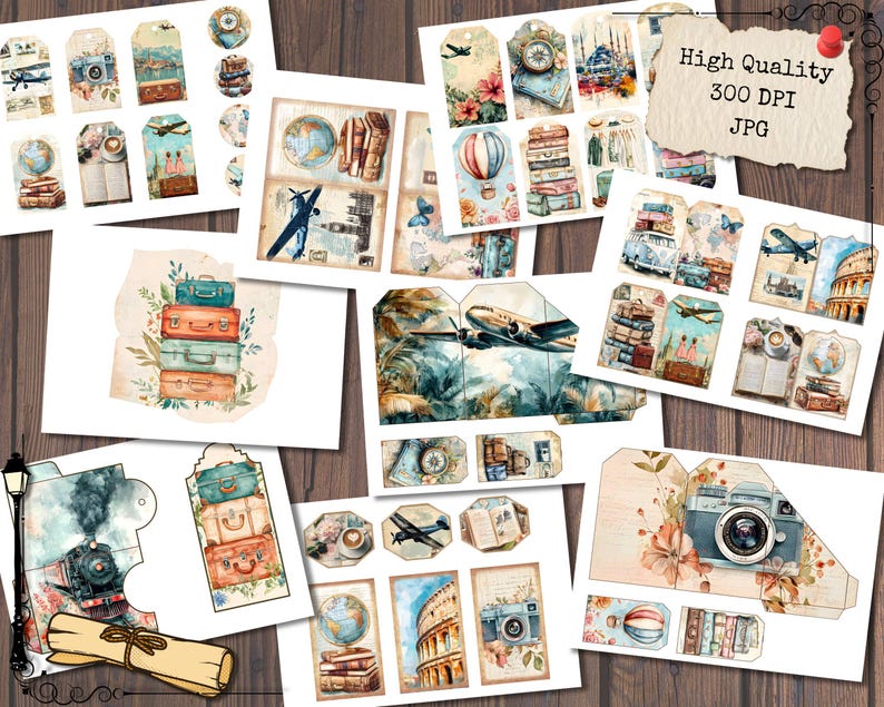 Retro travel brochures
Vintage travel brochures
Retro travel advertisements
Vintage travel advertisements
Retro travel labels
Vintage travel labels
Retro travel ephemera pack
Vintage travel ephemera pack
