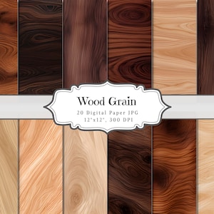 Houtnerf planken dagboek, noodlijdend hout digitaal papier - natuurlijk hout en rustieke textuur afdrukbaar papier journaling, scrapbooking collage