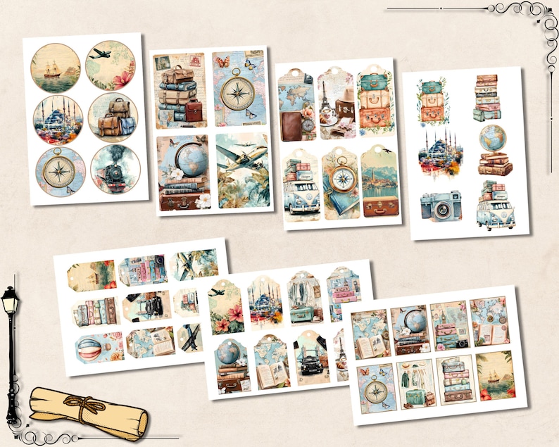 Vintage travel tickets
Retro travel maps
Vintage travel maps
Retro travel stamps
Vintage travel stamps
Retro travel luggage tags
Vintage travel luggage tags
Retro travel photos
Vintage travel photos