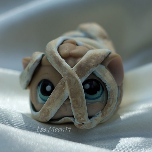 OOAK Lps Mouse as Mummy Custom