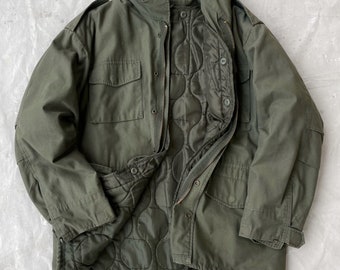 US Military M-65 Jacket with Quilted Liner—[L/XL]